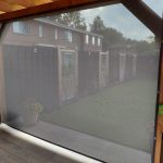 Screendoek overkapping met tourniquets sergedoek los doek op maat